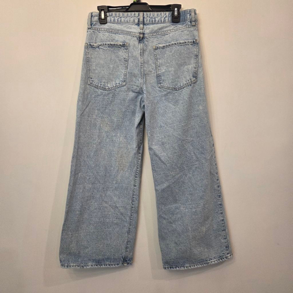 S.O.N.G. Light Blue Wide Leg Jeans Juniors 9 32" waist